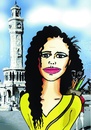 Cartoon: menekse cam portre (small) by saadet demir yalcin tagged mcam