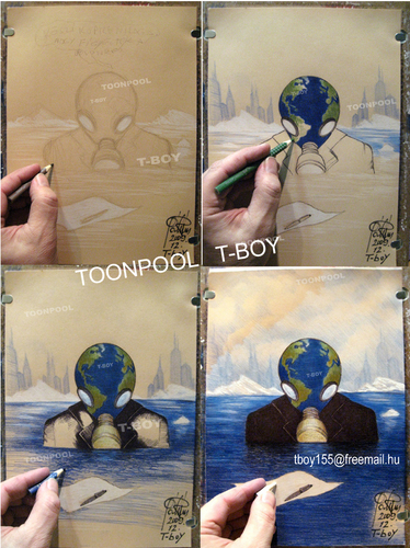 Cartoon: GLOBAL HOT (medium) by T-BOY tagged global,hot