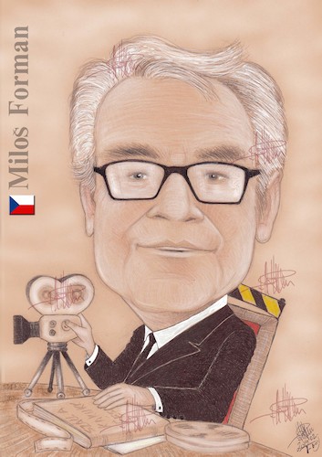 Cartoon: MILOS FORMAN (medium) by T-BOY tagged milos,forman