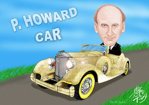 Cartoon: P HOWARD  CAR (medium) by T-BOY tagged howard,car