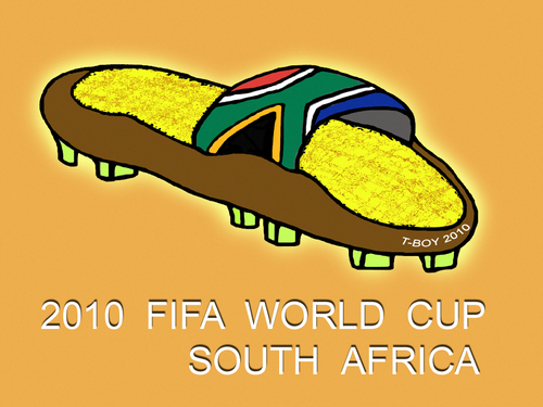 Cartoon: WORLD CUP SOUTH AFRICA (medium) by T-BOY tagged fifa,world,cup,2010,south,afrca