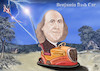 Cartoon: BENJAMIN FRANKLIN  flash Car (small) by T-BOY tagged benjamin,franklin,flash,car