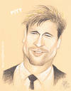 Cartoon: Brad Pitt (small) by T-BOY tagged brad,pitt