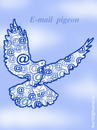 Cartoon: E MAIL  PIGEON (small) by T-BOY tagged mail pigeon