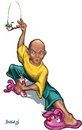 Cartoon: Shaolin morning (small) by Braga76 tagged monk tooth