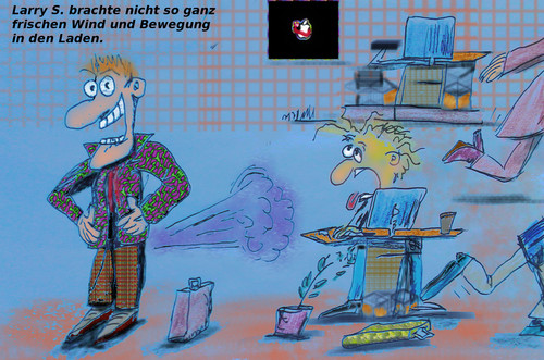 Cartoon: der neue (medium) by wheelman tagged arbeit,büro,alltag