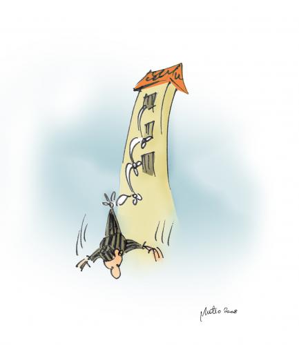 Cartoon: Bungee Jumping (medium) by geomateo tagged bungee,jumping,sport,prison