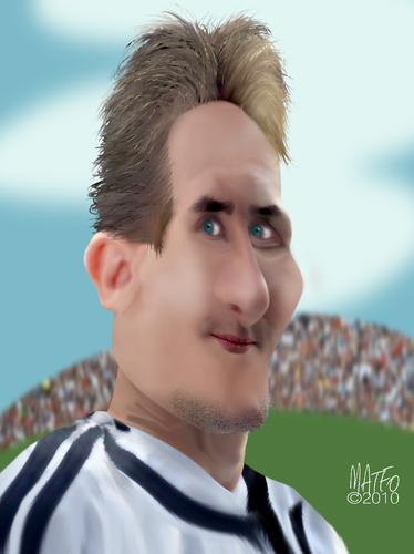 Cartoon: Miroslav Klose (medium) by geomateo tagged miroslav,klose,football,germany,sport
