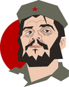 Cartoon: Che Guevara poster (small) by geomateo tagged che guevara cuba castro revolution