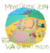 Cartoon: the Wandering Melon on Dec. 26th (small) by mikess tagged christmas,christmastime,santa,claus,xmas,north,pole,reindeer,elves,santas,little,helpers,december,25,workshop,mrs,bum,thong,vacation,beach,holiday,ocean,tropical,paradise,wandering,melon,swimming,sand,islands
