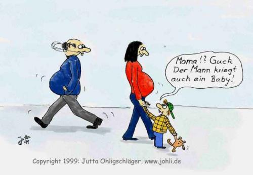 Cartoon: Mamma... (medium) by Johli tagged kinder,schwangerschaft,frauen,männer,diät