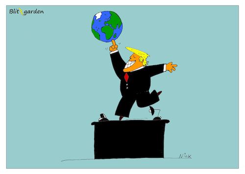Cartoon: Trump im Oval Office (medium) by Oliver Kock tagged trump,donald,präsident,president,usa,amerka