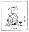Cartoon: Gourmet (small) by Oliver Kock tagged fliege,fly,scheisse,shit,gourmet,restaurant