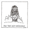 Cartoon: Intimrasur (small) by Oliver Kock tagged yeti,intimrasur,berge,mythos