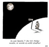 Cartoon: Ohne Titel (small) by Oliver Kock tagged mond,moon,verspätung,müller,erde,earth