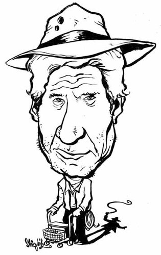 Cartoon: Harrison Ford - Indiana Jones (medium) by stieglitz tagged harrison,ford,indiana,jones,karikatur,caricature