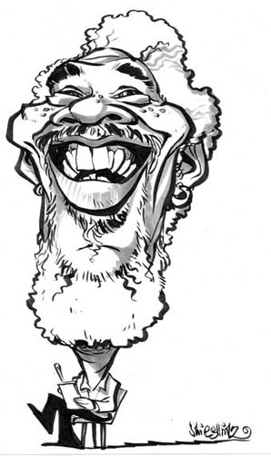 Cartoon: Morgan Freeman (medium) by stieglitz tagged morgan,freeman,caricature,caricatura,karikatur