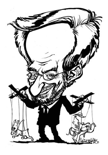 Cartoon: Steven Spielberg (medium) by stieglitz tagged steven,spielberg,karikatur,caricature