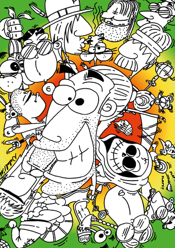 Cartoon: Everybody (medium) by BRAINFART tagged comic,cartoon,character,fun,humor,lustig,brainfart,art,jugend,witzig