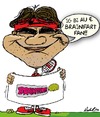 Cartoon: Olympic Federer (small) by BRAINFART tagged roger federer tennis spiel sport karikatur funny comic humor