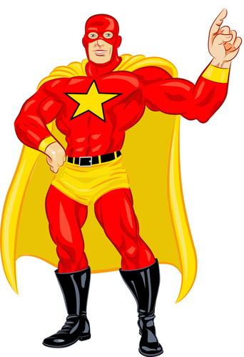 Cartoon: superstar guy (medium) by michaelscholl tagged superhero