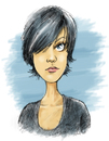 Cartoon: patricia (small) by michaelscholl tagged woman eye scribble
