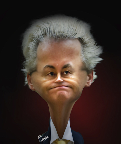 Cartoon: Geert Wilders (medium) by Quidebie tagged geert,wilders,politiek,moslim,pvv,dutch,nederland,karikatuur,caricature