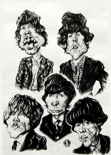 Cartoon: Rolling Stones 3 (medium) by Grosu tagged rollingstonesrockmusicband