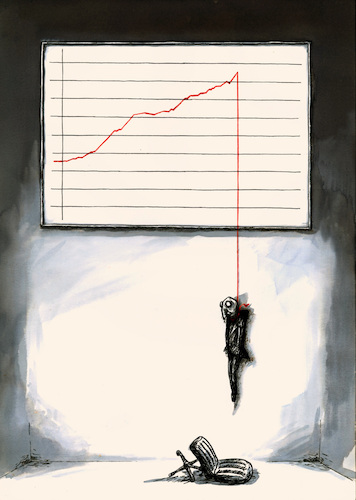 Cartoon: Geschäftsaufgabe (medium) by sobecartoons tagged pleite,konkurs,ende,pleite,konkurs,ende