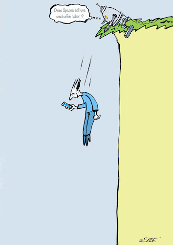 Cartoon: Hans guck in die Luft (medium) by sobecartoons tagged abhängigkeit,tiefer,fall,gesellschaft,entwicklung,bildung,fortschritt,abhängigkeit,tiefer,fall,gesellschaft,entwicklung,bildung,fortschritt