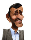 Cartoon: Mahmoud Ahmadinejad (small) by wildcaricature tagged mahmoud,ahmadinejad,iran,politics