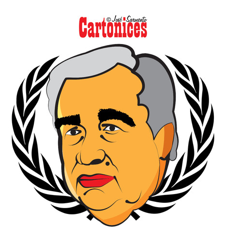 Cartoon: Guterres na ONU (medium) by jose sarmento tagged guterres,na,onu