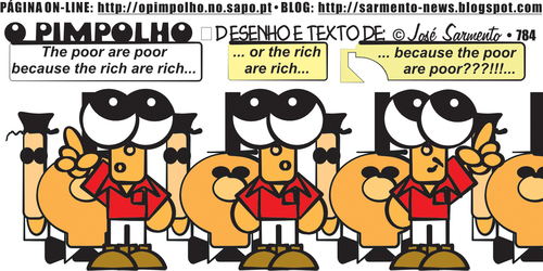 Cartoon: Poor or rich (medium) by jose sarmento tagged poor,or,rich