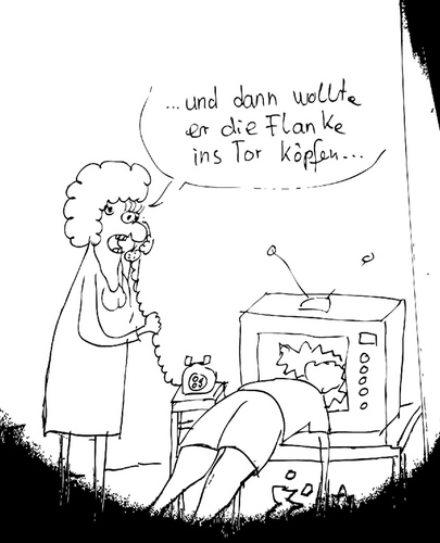 Cartoon: Fußball EM 2012 (medium) by komika tagged fußball,em,2012,soccer