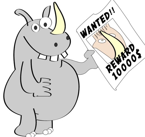 Cartoon: Reward (medium) by komika tagged reward,hippo