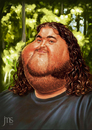 Cartoon: Hurley (small) by JMSartworks tagged caricature,actors,filmmakers,hollywood,paintool,sai,painter