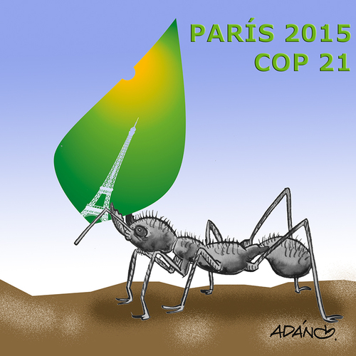 Cartoon: COP 21 PARIS (medium) by adancartoons tagged cambio,climatico