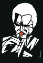 Cartoon: Chet Baker (small) by Atilla Atala tagged jazz trumpet