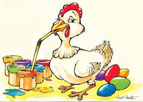 Cartoon: colourpirinha (medium) by Liviu tagged easter,drink,paint,