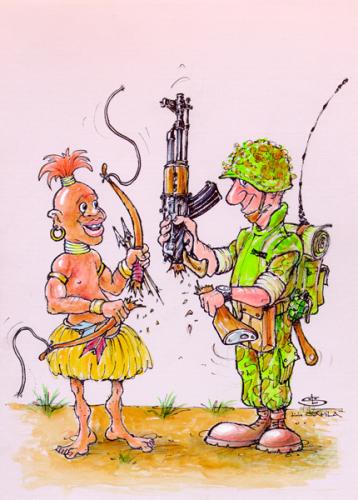Cartoon: Peace (medium) by Liviu tagged peace,politic,gun,bow,