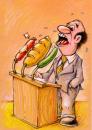 Cartoon: Politic all or nothing (small) by Liviu tagged politics food eat politician 