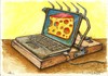 Cartoon: trapp-top (small) by Liviu tagged mousetrap,laptop,cheese