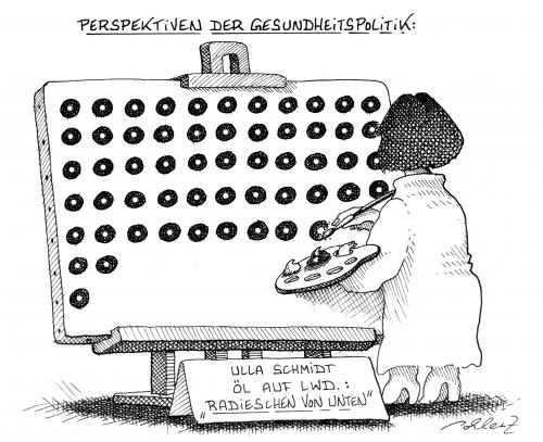 Cartoon: Ulla Schmidt (medium) by Pohlenz tagged ulla,schmidt,gesundheitsreform,ulla schmidt,gesundheitsreform,gesundheit,perspektiven,perspektive,politik,gesundheitspolitik,malen,ulla,schmidt