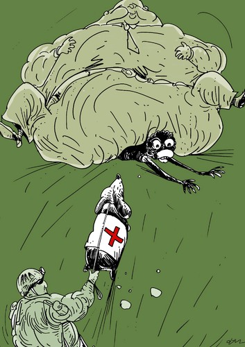 Cartoon: africa (medium) by oguzgurel tagged humor
