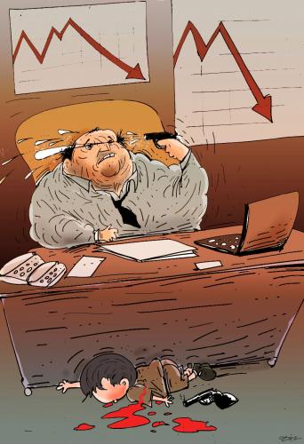 Cartoon: crisis (medium) by oguzgurel tagged humor