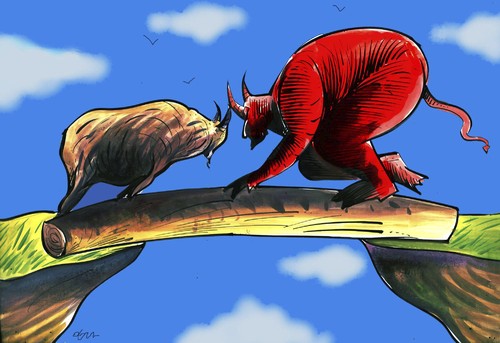 Cartoon: devil (medium) by oguzgurel tagged humor