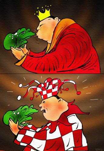 Cartoon: king (medium) by oguzgurel tagged humor,