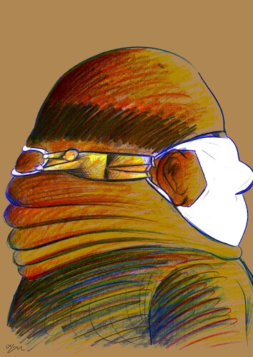 Cartoon: mask (medium) by oguzgurel tagged mask