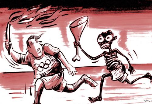 Cartoon: olimpic (medium) by oguzgurel tagged humor