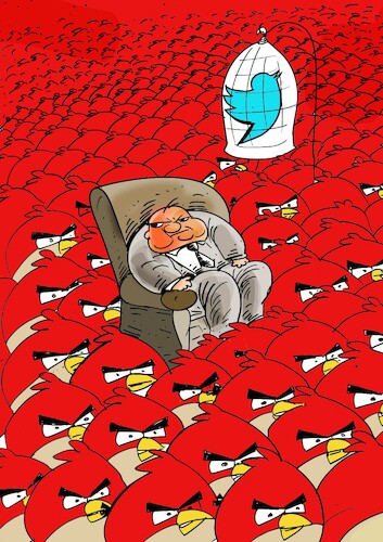 Cartoon: social media (medium) by oguzgurel tagged social,media
